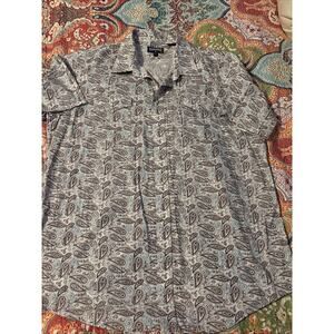 Panhandle Short Sleeve Mens 2XL Brown Paisley Pearl Snap Western Cowboy Shirt